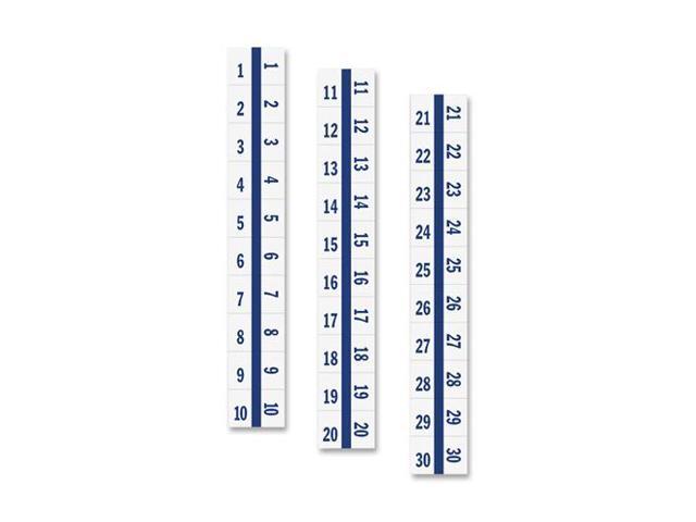 Tabbies Legal Index Tabs 1-10 100 Tabs/PK Blue Edge 58000