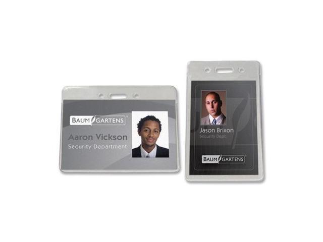 Baumgartens Proximity Badge Holder Vertical 2-3/8'x2-3/8' 50/PK Clear 47820