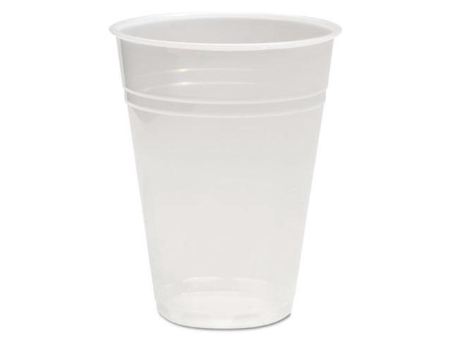 Boardwalk BWKTRANSCUP9PK Translucent Plastic Cold Cups, 9oz, 100/Pack