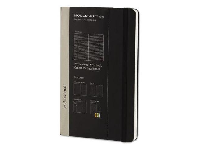 Professional Notebook, Ruled, 9 3/4 x 7 1/2, Black Cover, 192 Sheets HBGPMOP4633