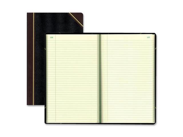 National Texthide Notebook Black/Burgundy 500 Pages 14 1/4 x 8 3/4 57151