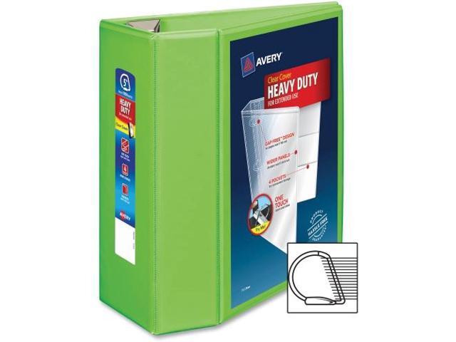 Avery Heavy-Duty View Binder w/Locking EZD Rings 5' Cap Chartreuse 79815