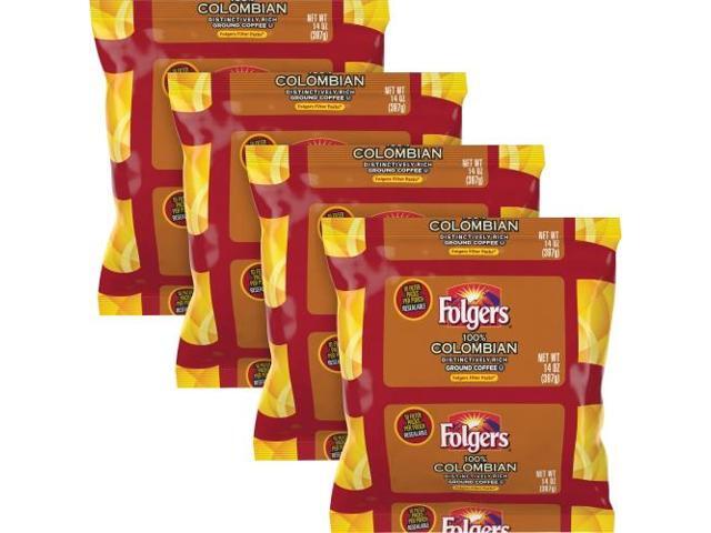 Folgers Colombian Ground Coffee Filter Packs Ground - Regular - Colombian - Bold - 1.4 oz - 40 / Carton FOL10107