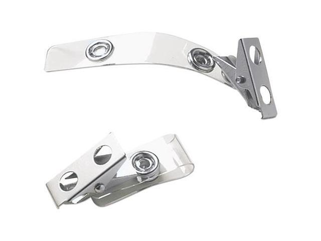 Baumgartens ID Strap Clips Prepunched Vinyl 25/PK Clear 68010