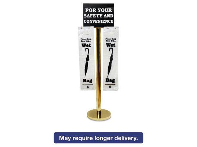 Tatco - 57029 - Wet Umbrella Bag Stand, 16w x 12d x 54-1/2h, Brass-Plated Metal