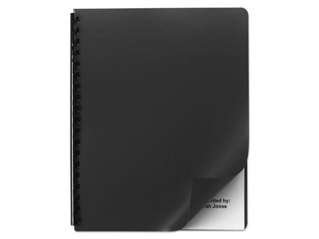 Swingline Opaque Plastic Binding System Covers 11-1/4 x 8-3/4 Black 25/Pack