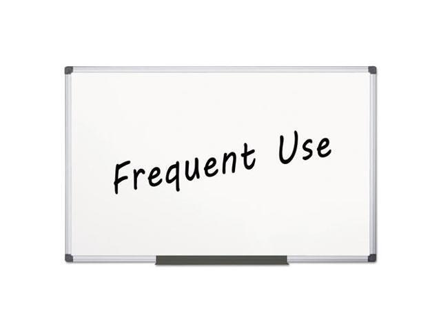 MasterVision Value Lacquered Steel Magnetic Dry Erase Board 48 x 96 White