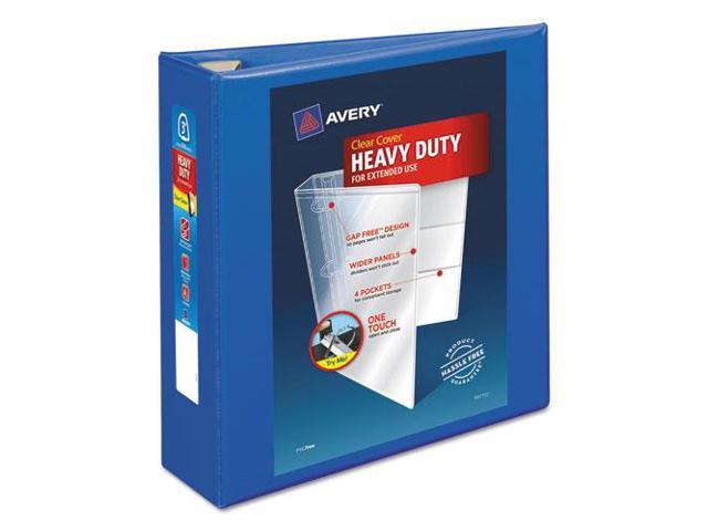 Avery - Heavy Duty 3" 3-Ring View Binders, One Touch EZD Ring - Pacific Blue - image 6