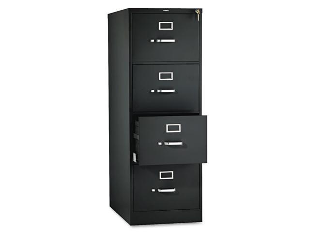 HON 4 Drawers Vertical Lockable Filing Cabinet  Black