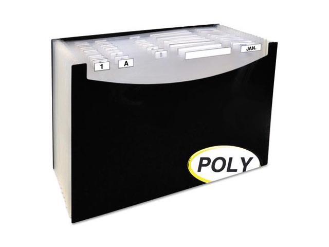 C-Line 21-Pocket Stand-Up Design Expanding File 12' Exp Legal 15 x 9 1/4 Black