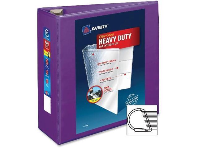 Avery Heavy-Duty View Binder w/Locking EZD Rings 4' Cap Purple 79813