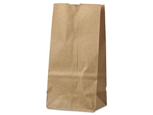 #2 Paper Grocery Bag, 30lb Kraft, Standard 4 5/16 x 2 7/16 x 7 7/8, 500 bags BAGGK2500