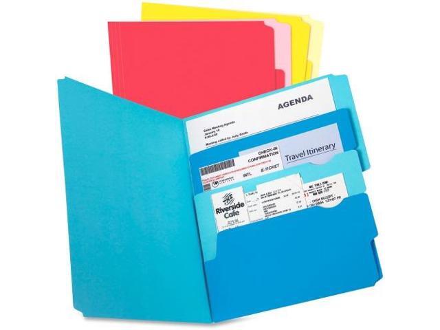 TOPS Products Multi Section File Folder Pkt Ltr 24/PK Assorted 10772
