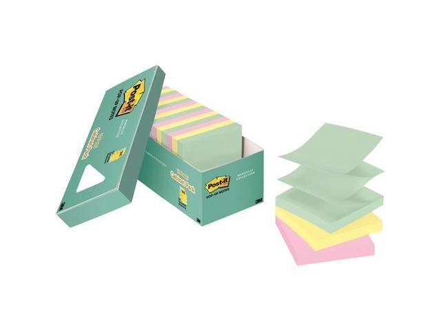 3M R33018APCP Post-it Pop-up Notes Original Pop-up Refill, Marseille Collection, 18 / Pack