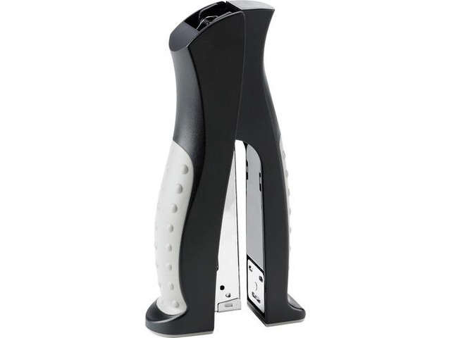 Business Source Stand Up Stapler Full Strip 20 Sht/210 Cap. Black/Gray 65646
