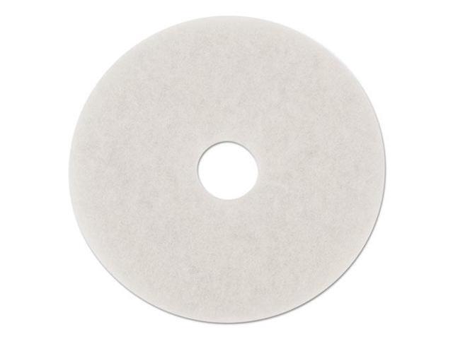 Standard 18-Inch Diameter Polishing Floor Pads, White, 5/Carton BWK4018WHI