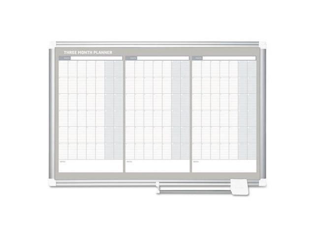 MasterVision Magnetic Dry Erase Calendar Board, 36 X 24, Silver Aluminum Frame BVCGA03204830