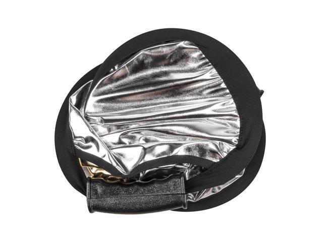 Glow Circular Collapsible Reflector with Handles (22', Gold/Silver)