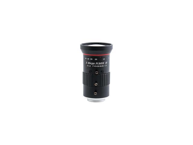 AIDA 5.0mm-50mm F1.4 Varifocal 3MP Lens, CS Mount, 1/3' FHD Cameras, Manual Iris
