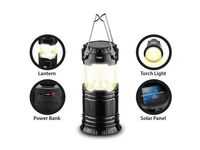 Technical Pro OL4B Rechargeable Outdoor Camping LED Lantern, Black