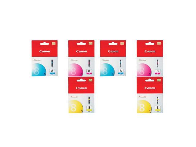 Canon 2 Pack CLI-8 3-Color Ink Kit with Cyan, Magenta & Yellow Inks for Select PIXMA iP, MP, MX, Pro Series Printers