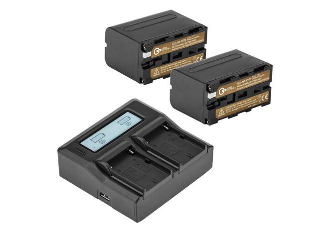 Green Extreme 2x NP-F970 7.2V 56.2Wh Li-Ion Batteries, Bundle with Green Extreme Dual Charger Kit