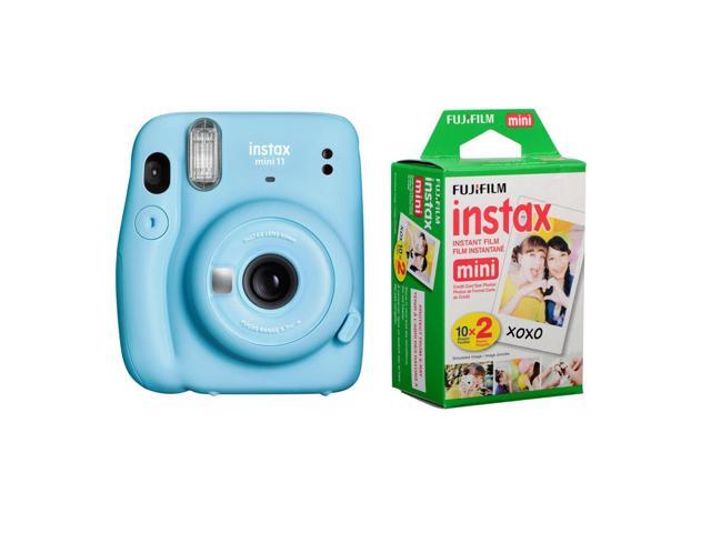 Fujifilm Instax Mini 11 Instant Film Camera, Sky Blue W/ Fuji Film Twin Pack 20'