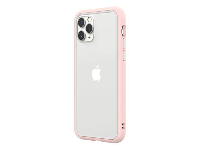 RhinoShield CrashGuard NX Modular Bumper Case for iPhone 11 Pro, Blush Pink Frame + White Rim/Button