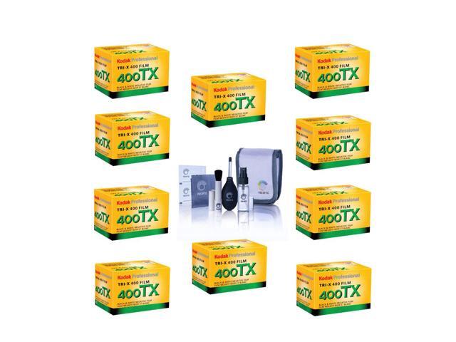 Kodak 10x Tri-X Pan 400, Black & White Negative Film 35mm, 36 Exp W/Cleaning Kit