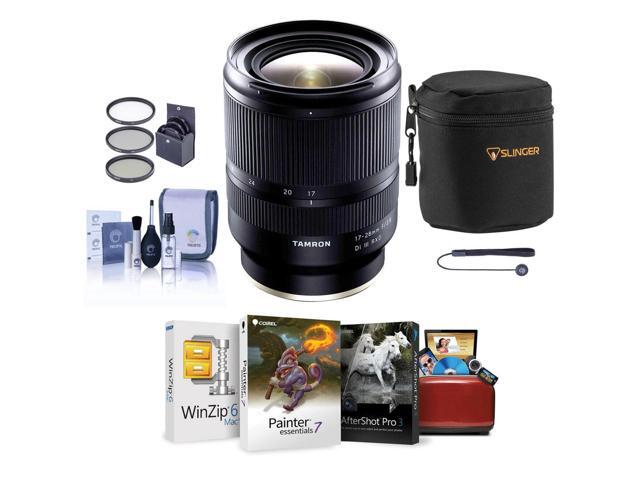 Tamron 17-28mm f/2.8 Di III RXD Lens for Sony E, Bundle with ProOptic 67mm Filter Kit, Cleaning Kit, Lens Cap Tether, Mac Software Kit, Lens Pouch