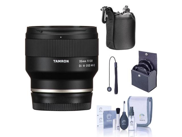 Tamron 35mm f/2.8 DI III OSD Lens for Sony FE, Bundle with ProOptic 67mm Kit, Cleaning Kit, Lens Cap Tether, Lens Pouch