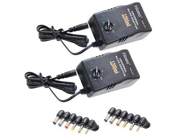 Hosa Technology 2x ACD-477 Universal Power Adapter, 12VDC at 1.2A