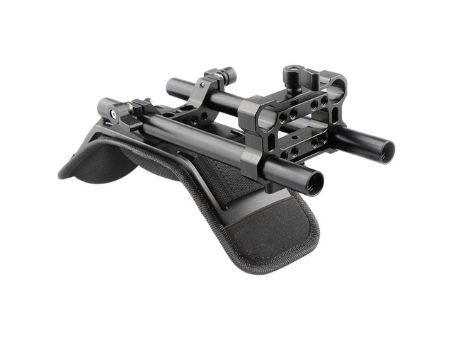 CAMVATE Shoulder Mount Kit for 15mm Rail Support Rig, Riser Railblock