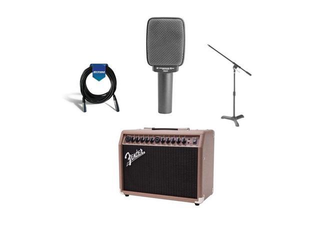 Sennheiser Sennheiser E609 Instrument Microphone with Fender Acoustasonic 40 Acoustic Guitar Amplifier Bundle
