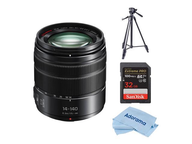 Panasonic Lumix G Vario 14-140mm f/3.5-5.6 II ASPH Power MFT Lens - With Tripod