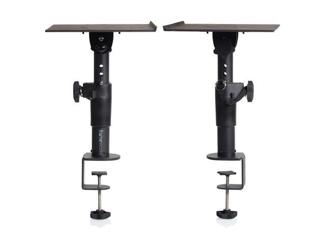 Gator Cases Frameworks Clamp-On Desktop Studio Monitor Stand, 2-Pack