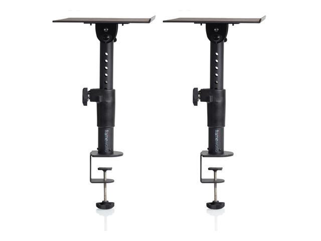 Gator Cases Frameworks Clamp-On Desktop Studio Monitor Stand, 2-Pack
