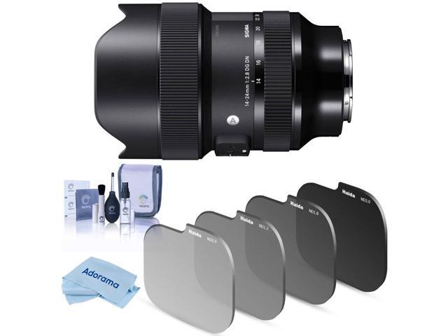 Sigma 14-24mm f/2.8 DG DN ART Lens for Sony E, Bundle with Haida Rear Lens ND Filter Kit, Cleaning Kit, Cleaning Cloth