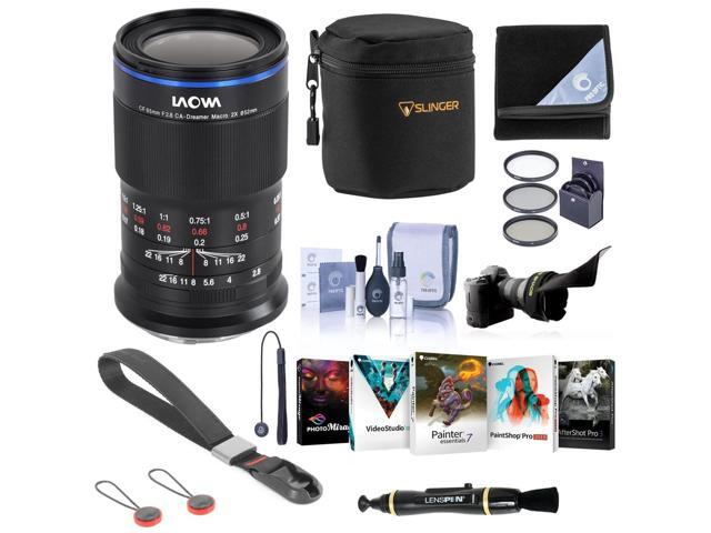Venus Laowa 65mm f/2.8 2X Ultra Macro APO Lens for Sony E, Bundle with ProOptic 52mm Filter Kit, Cleaning Kit, Software Kit, Lens Cap Tether, Lens...