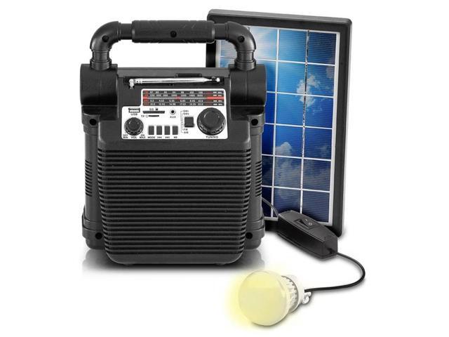 Technical Pro SOLARBOX10 9-in-1 Solar Power Bank Speaker w/ 12V 3000 MAh Battery
