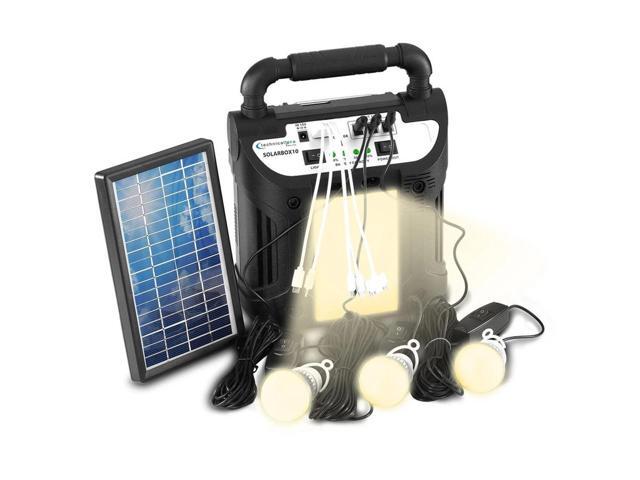 Technical Pro SOLARBOX10 9-in-1 Solar Power Bank Speaker w/ 12V 3000 MAh Battery