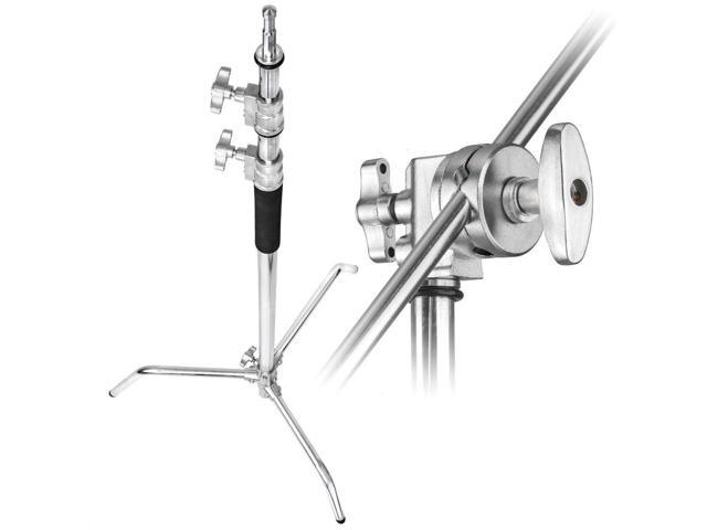 Flashpoint 10' C (Century) Light Stand on Turtle Base Kit w/40' Grip Arm & 2 Gobo Heads and Baby Pin - Chrome (Kit Of 10)