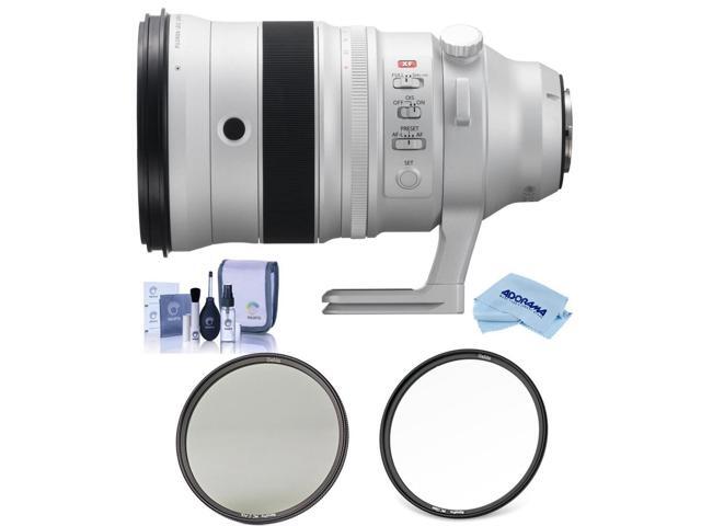 Fujifilm XF 200mm f/2 R LM OIS WR Lens w/Teleconverter Kit, Bundle with Haida 105mm NanoPro MC CPL Filter, 105mm NanoPro MC Clear Filter, Cleaning...