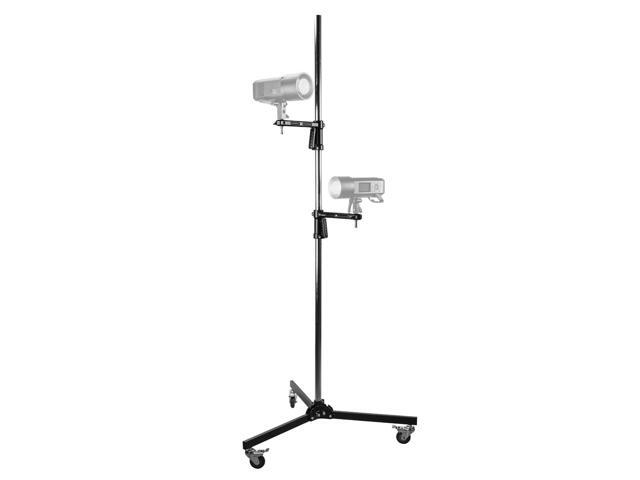 Flashpoint RB-PG Steel Wheeled Pistol Grip Stand with Extra Grip