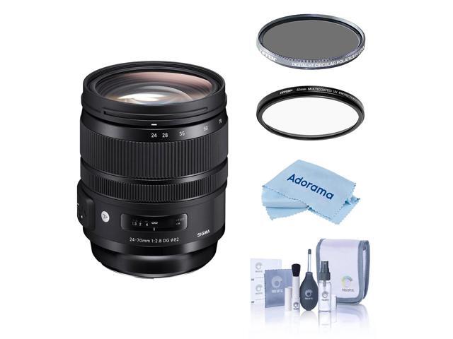 Sigma 24-70mm F2.8 DG OS HSM ART Lens for Nikon DSLR Cameras (576955) USA Warranty, Bundle with Hoya NXT Plus 82mm 10-Layer HMC Multi-Coated...