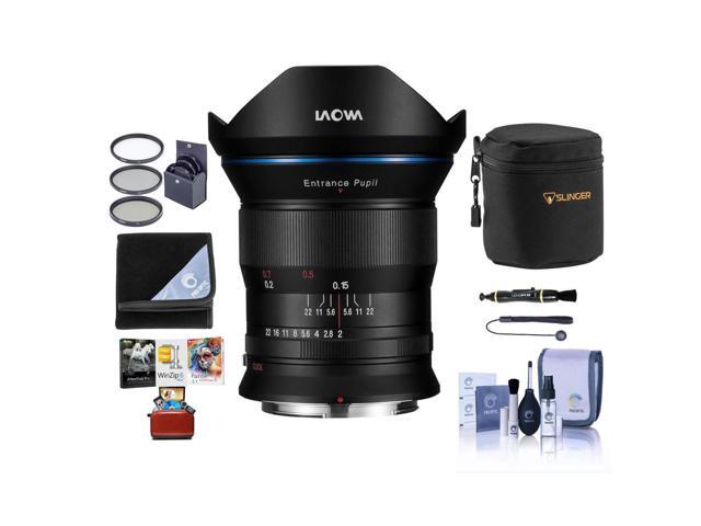 Venus Laowa 15mm f/2 FE Zero-D Lens for Canon RF, Bundle with ProOptic 72mm Filter Kit, Cleaning Kit, Mac Software Kit, Lens Cap Tether, Lens Cleaner