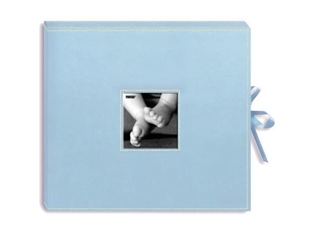 Pioneer 3-Ring Sewn Frame 12x12 Scrapbook Box, Color: Baby Blue #SBX12 BABY BLUE