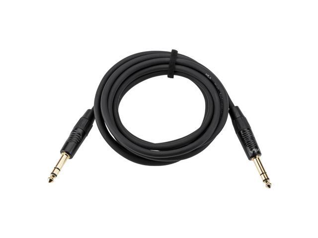 H & A PlatPro 10' TRS 1/4' Male - 1/4' Male Interconnect Cable W Rean Connectors