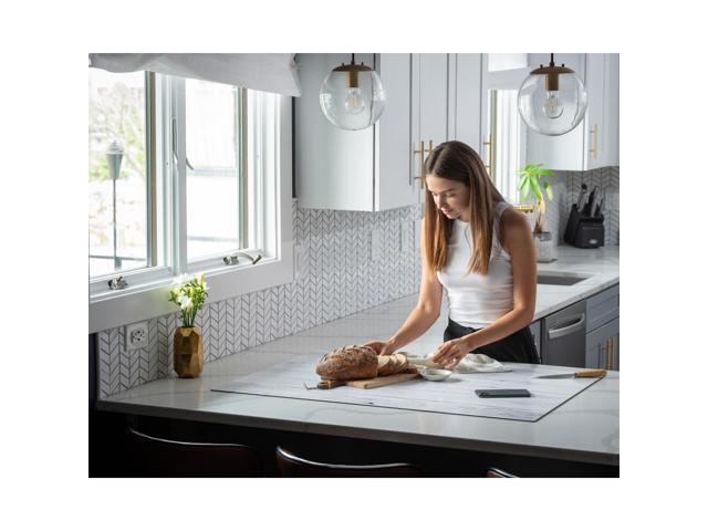V-FLAT WORLD Duo Board - 30x40' Double Sided Surface Board, Whitewash/Hickory Planks