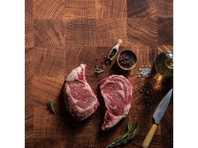 V-FLAT WORLD Duo Board - 24x24' Double Sided Surface Board, Aged Cutting Board/Butchers Board
